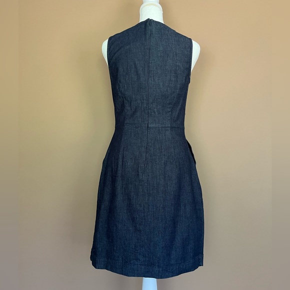 {Banana Republic Factory} Sleeveless Denim Dress in Blue - Women's 0 - Picture 6 of 11